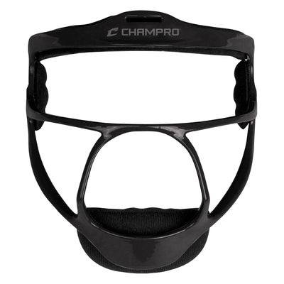 Champro Rampage Softball Fielders Face Mask - Black-CHAMPRO SPORTS-Home Team Sports & Apparel